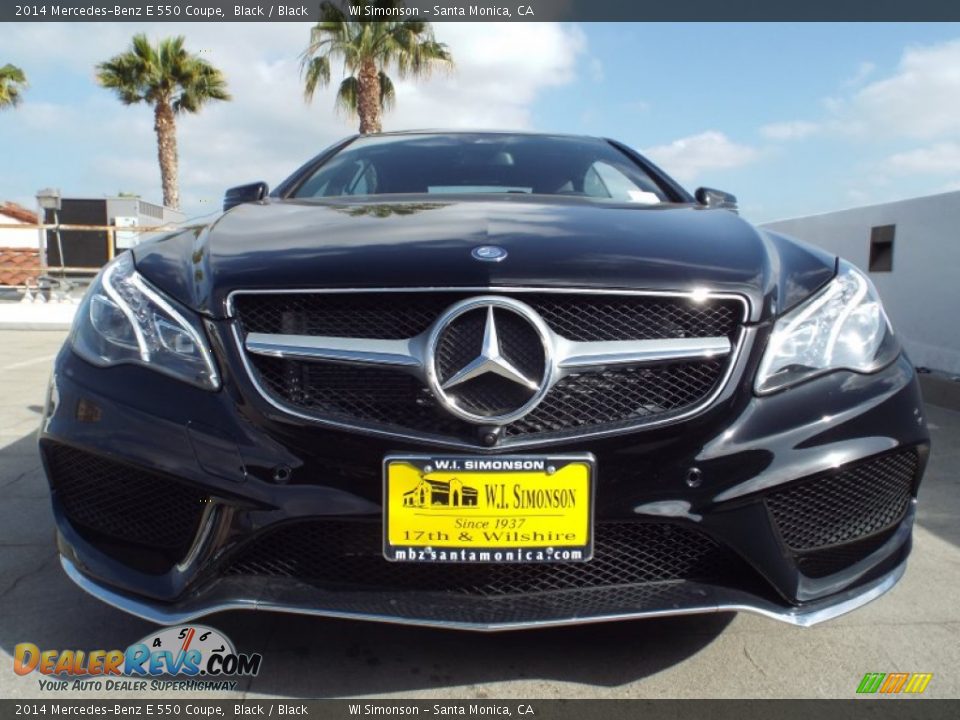 2014 Mercedes-Benz E 550 Coupe Black / Black Photo #2