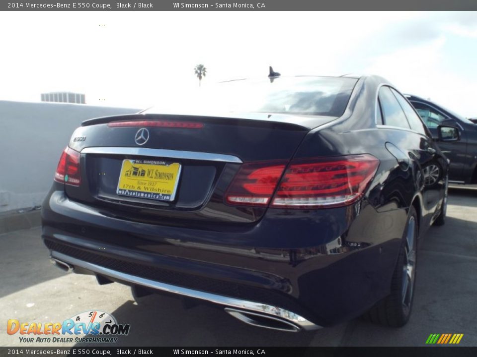 2014 Mercedes-Benz E 550 Coupe Black / Black Photo #4