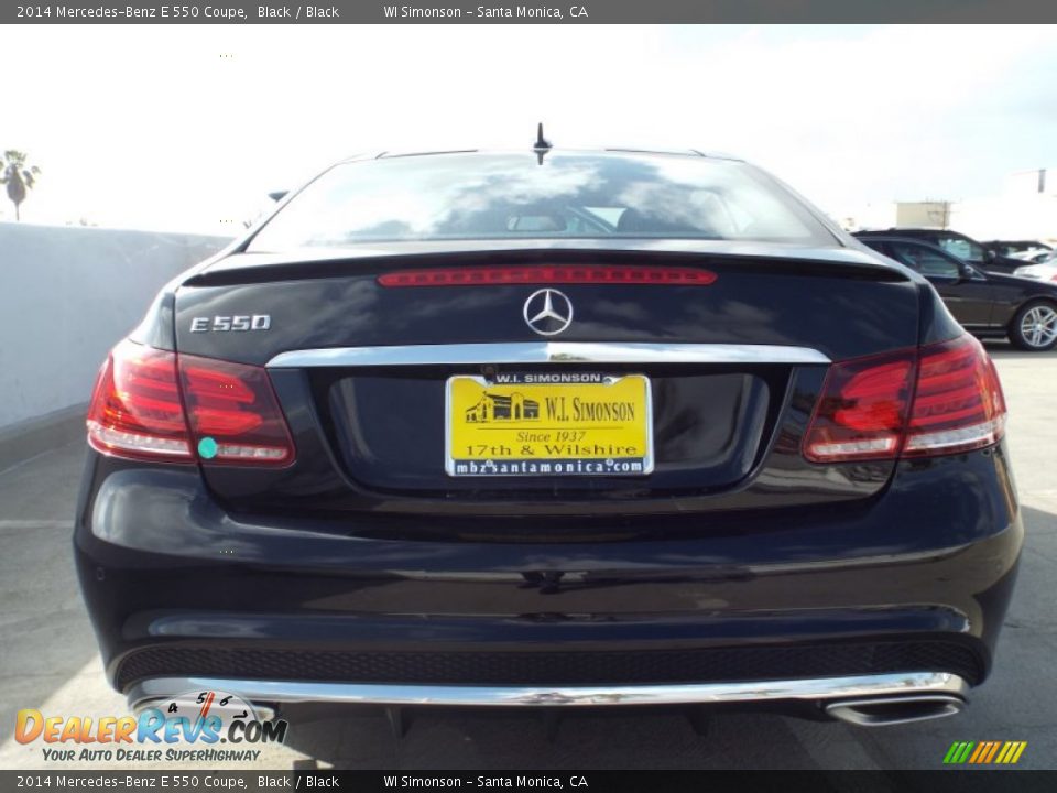 2014 Mercedes-Benz E 550 Coupe Black / Black Photo #5