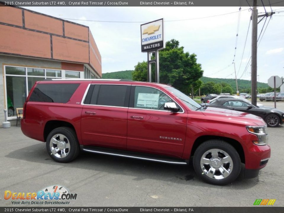 2015 Chevrolet Suburban LTZ 4WD Crystal Red Tintcoat / Cocoa/Dune Photo #1