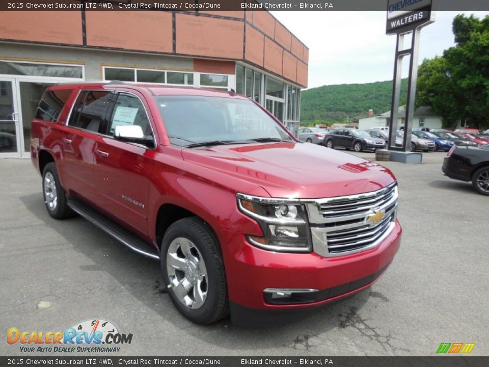 2015 Chevrolet Suburban LTZ 4WD Crystal Red Tintcoat / Cocoa/Dune Photo #2