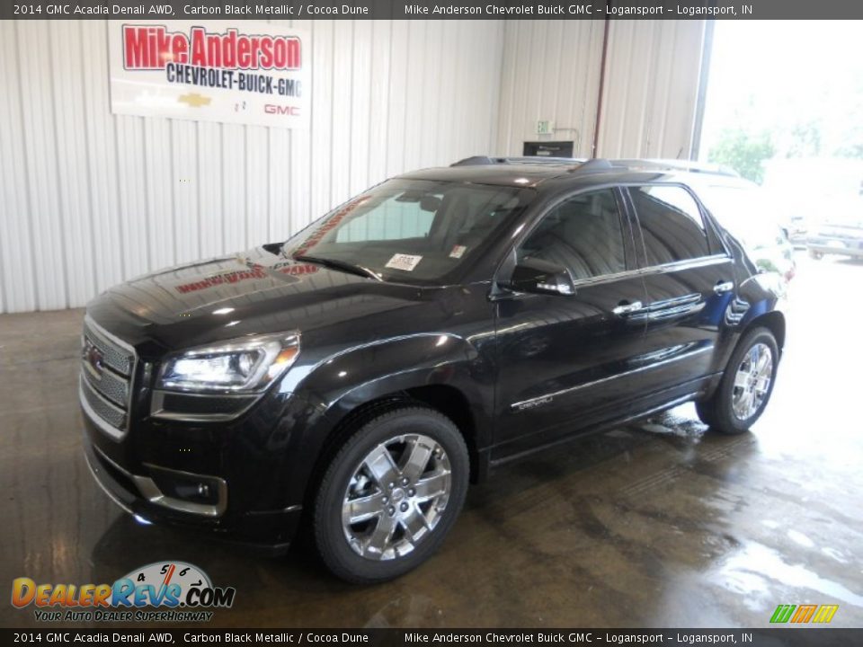 2014 GMC Acadia Denali AWD Carbon Black Metallic / Cocoa Dune Photo #1