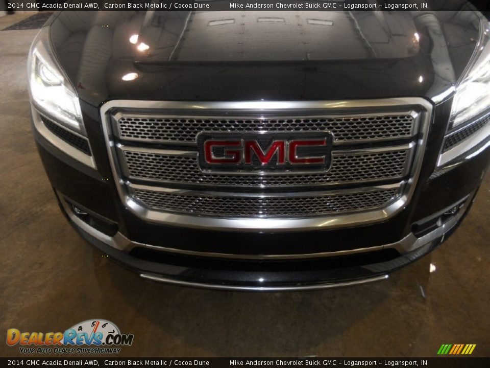2014 GMC Acadia Denali AWD Carbon Black Metallic / Cocoa Dune Photo #2