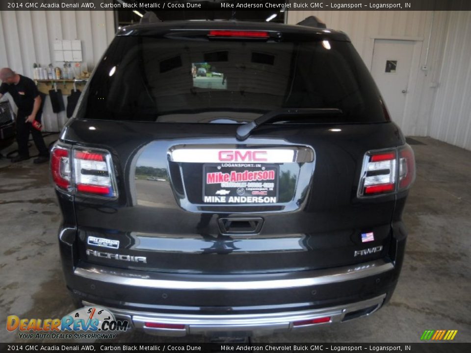 2014 GMC Acadia Denali AWD Carbon Black Metallic / Cocoa Dune Photo #3