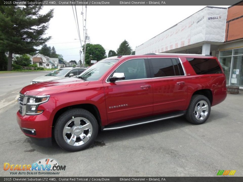 2015 Chevrolet Suburban LTZ 4WD Crystal Red Tintcoat / Cocoa/Dune Photo #5