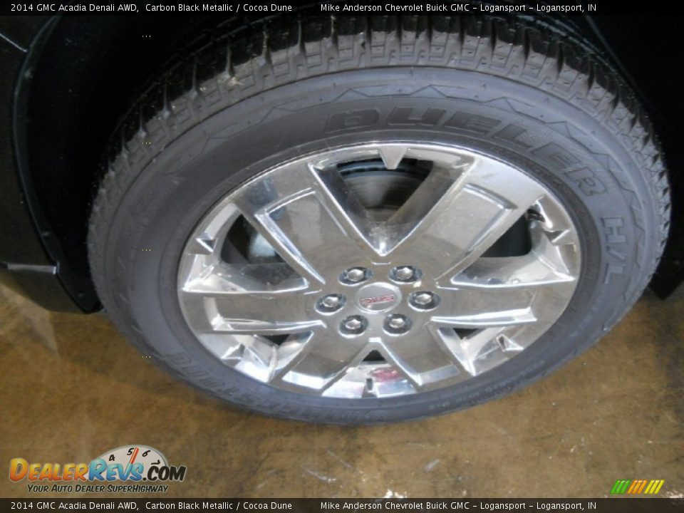 2014 GMC Acadia Denali AWD Carbon Black Metallic / Cocoa Dune Photo #5