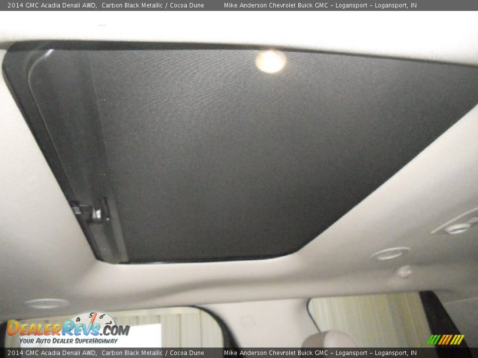 2014 GMC Acadia Denali AWD Carbon Black Metallic / Cocoa Dune Photo #7
