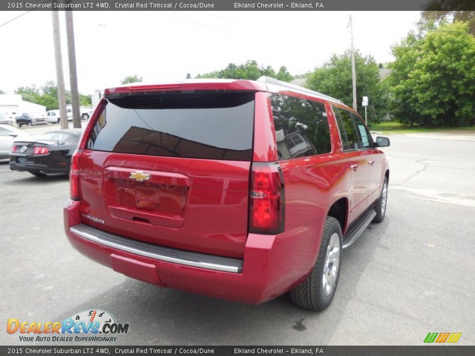 2015 Chevrolet Suburban LTZ 4WD Crystal Red Tintcoat / Cocoa/Dune Photo #10