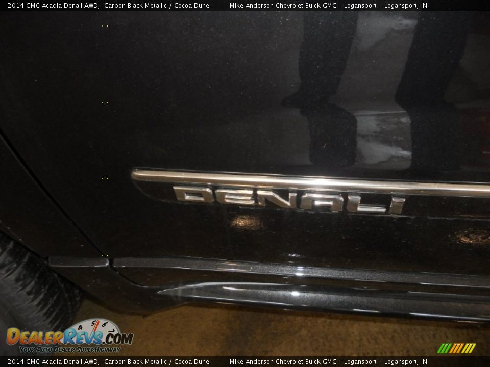 2014 GMC Acadia Denali AWD Carbon Black Metallic / Cocoa Dune Photo #10