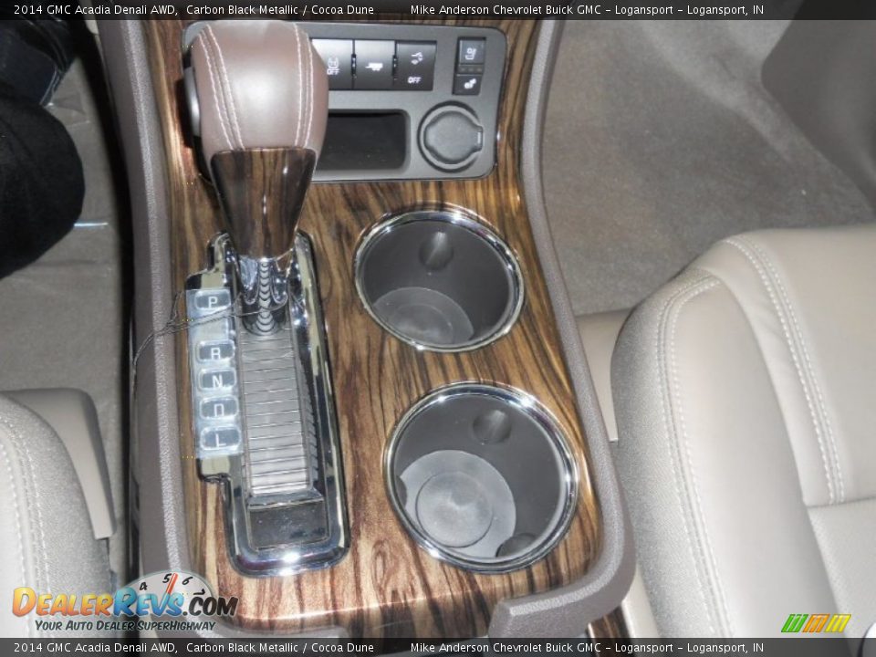 2014 GMC Acadia Denali AWD Carbon Black Metallic / Cocoa Dune Photo #13