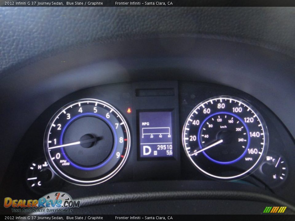 2012 Infiniti G 37 Journey Sedan Blue Slate / Graphite Photo #7