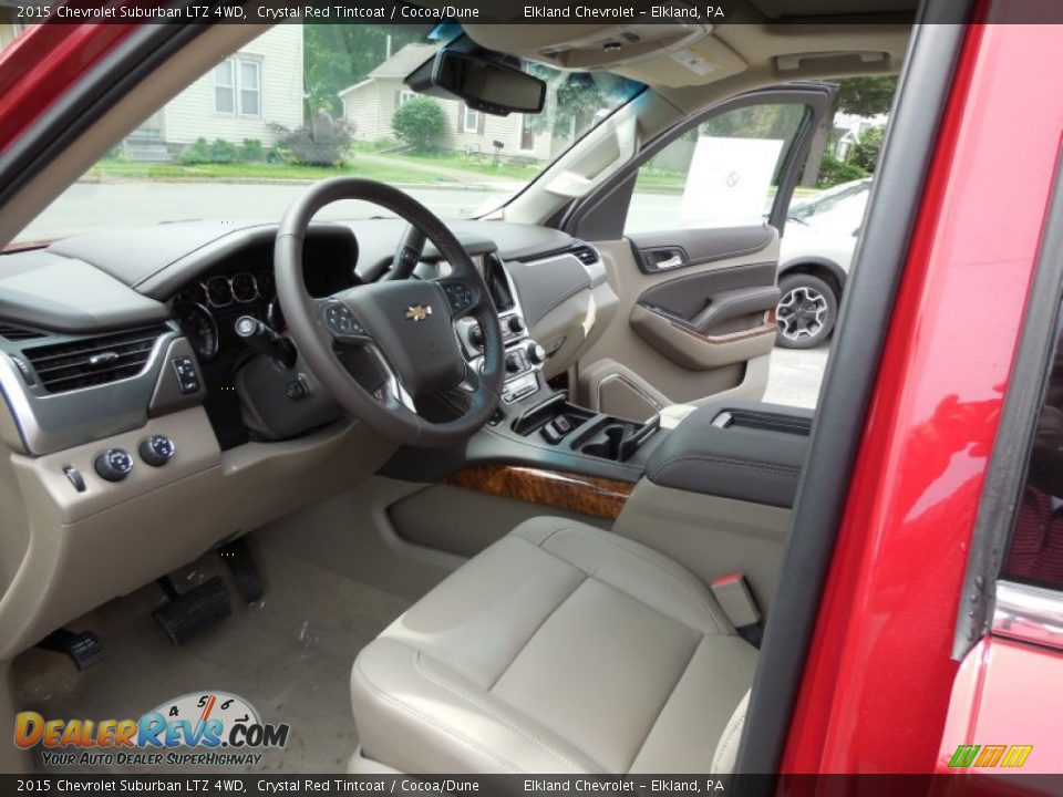 2015 Chevrolet Suburban LTZ 4WD Crystal Red Tintcoat / Cocoa/Dune Photo #26