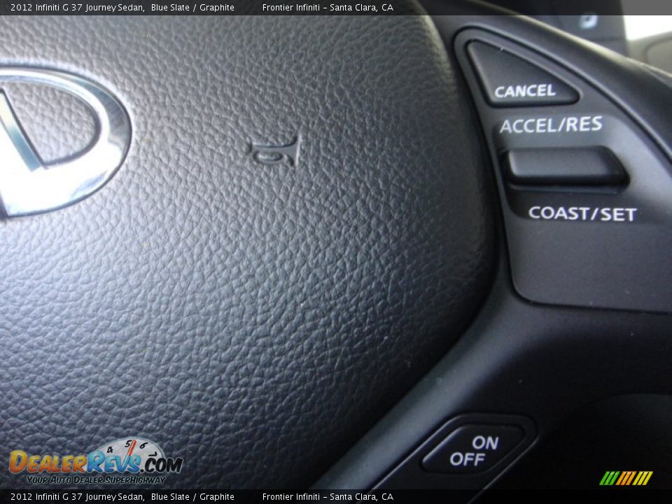 2012 Infiniti G 37 Journey Sedan Blue Slate / Graphite Photo #13