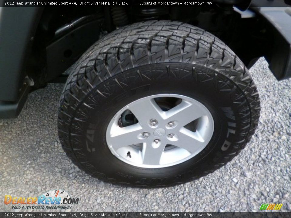 2012 Jeep Wrangler Unlimited Sport 4x4 Bright Silver Metallic / Black Photo #13