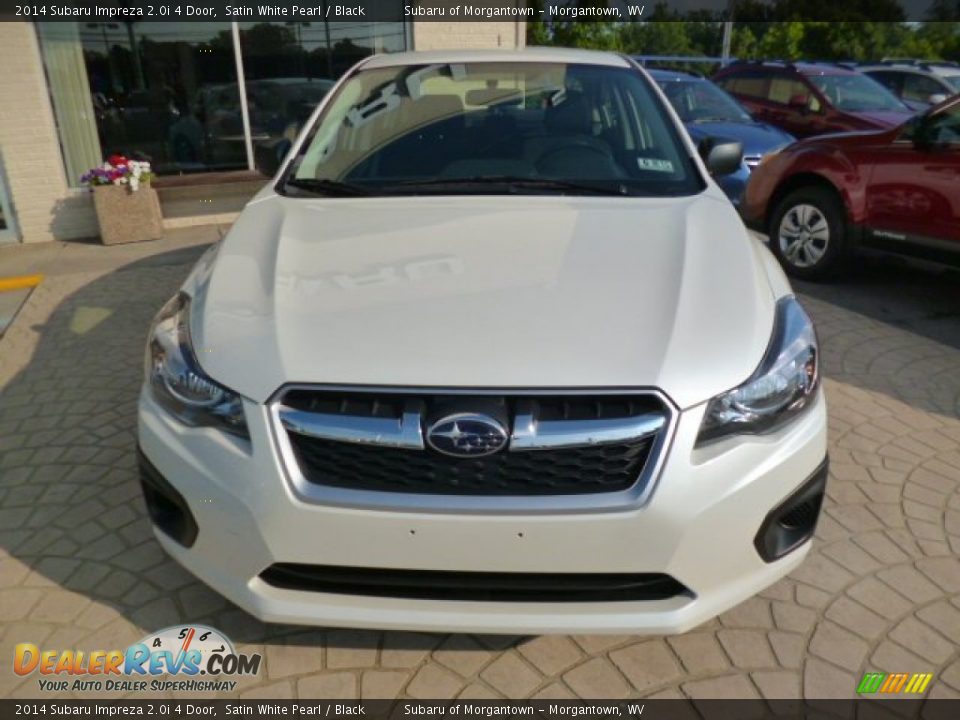 2014 Subaru Impreza 2.0i 4 Door Satin White Pearl / Black Photo #2