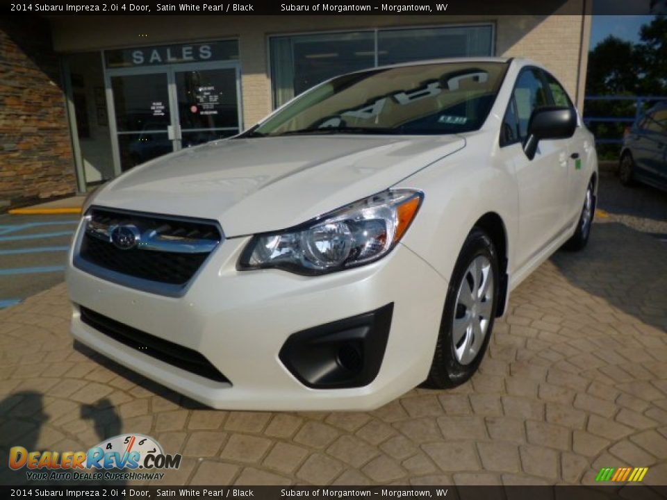 2014 Subaru Impreza 2.0i 4 Door Satin White Pearl / Black Photo #3