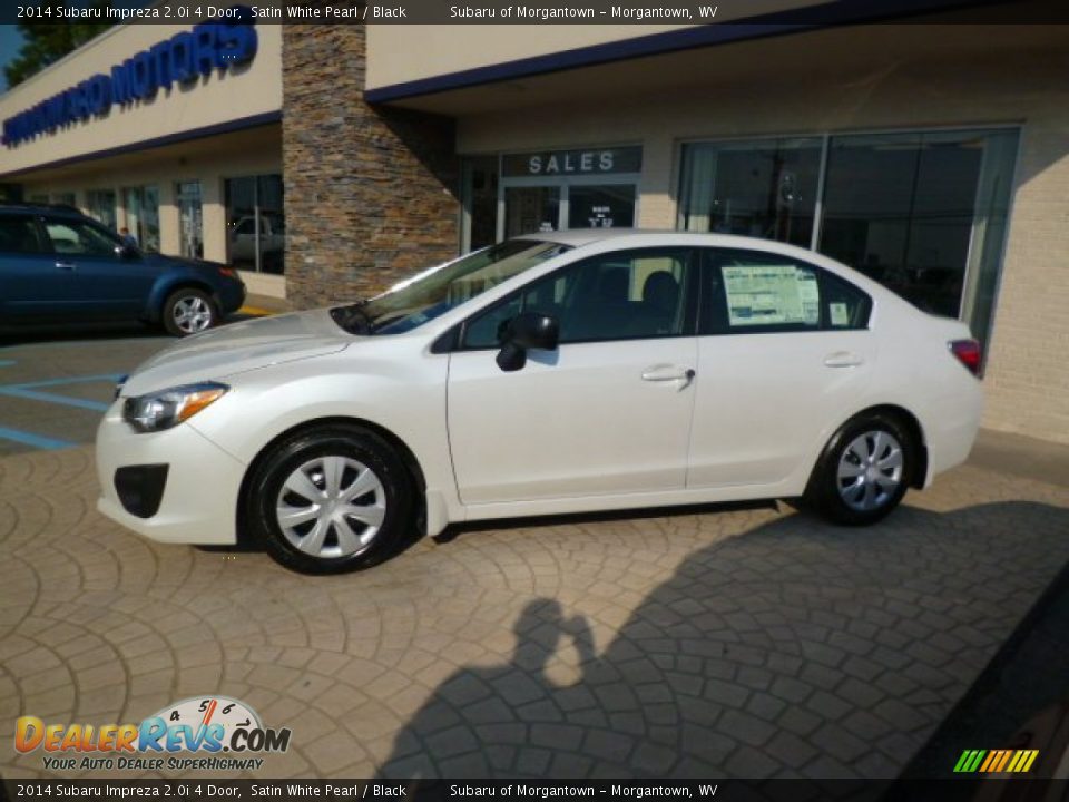 2014 Subaru Impreza 2.0i 4 Door Satin White Pearl / Black Photo #4