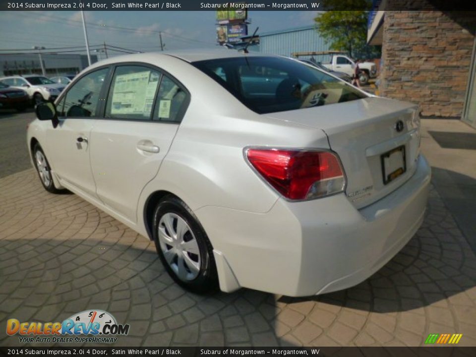 2014 Subaru Impreza 2.0i 4 Door Satin White Pearl / Black Photo #5