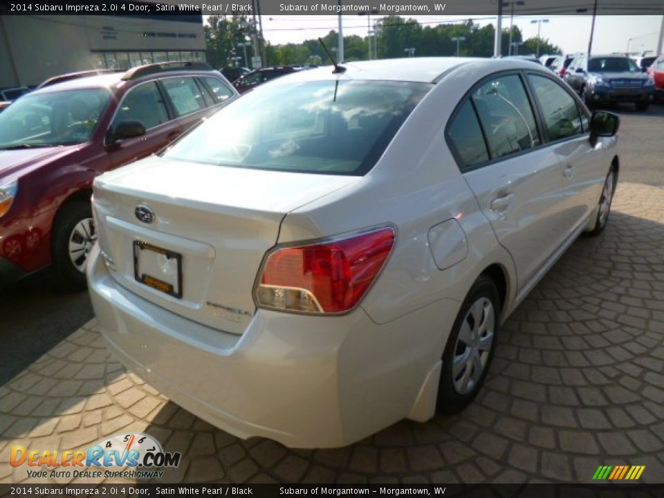 2014 Subaru Impreza 2.0i 4 Door Satin White Pearl / Black Photo #7