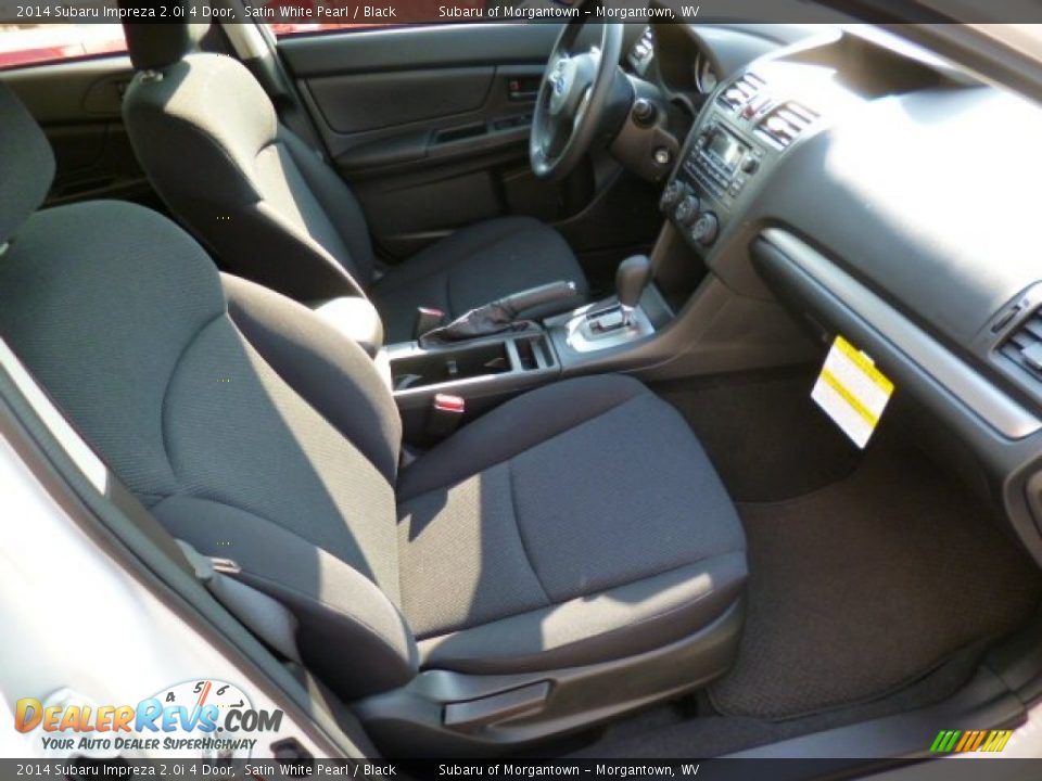 2014 Subaru Impreza 2.0i 4 Door Satin White Pearl / Black Photo #10