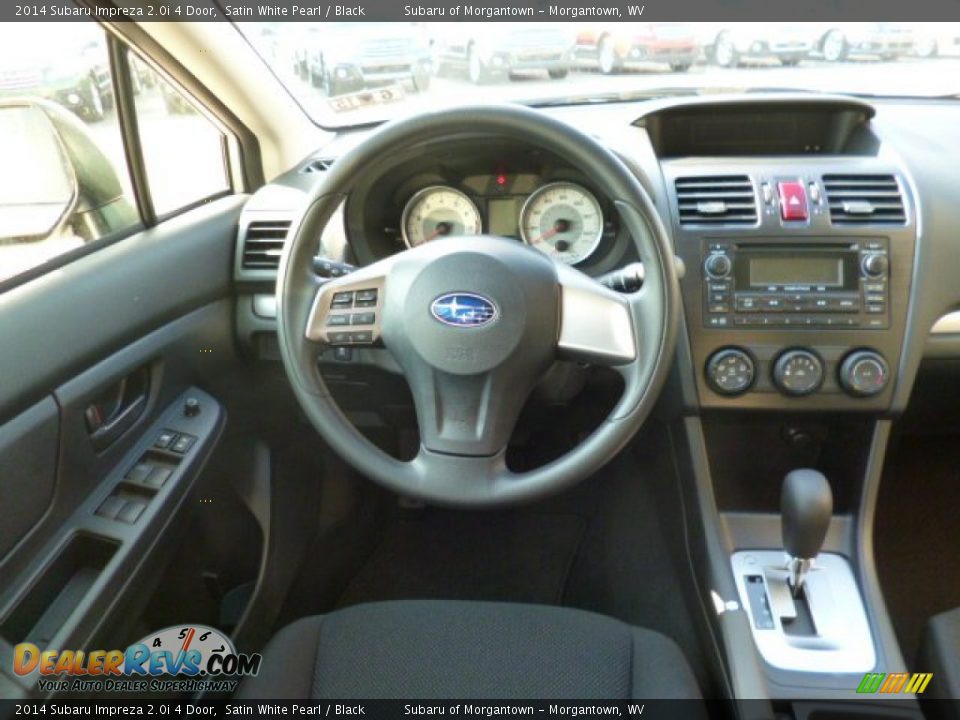 2014 Subaru Impreza 2.0i 4 Door Satin White Pearl / Black Photo #14