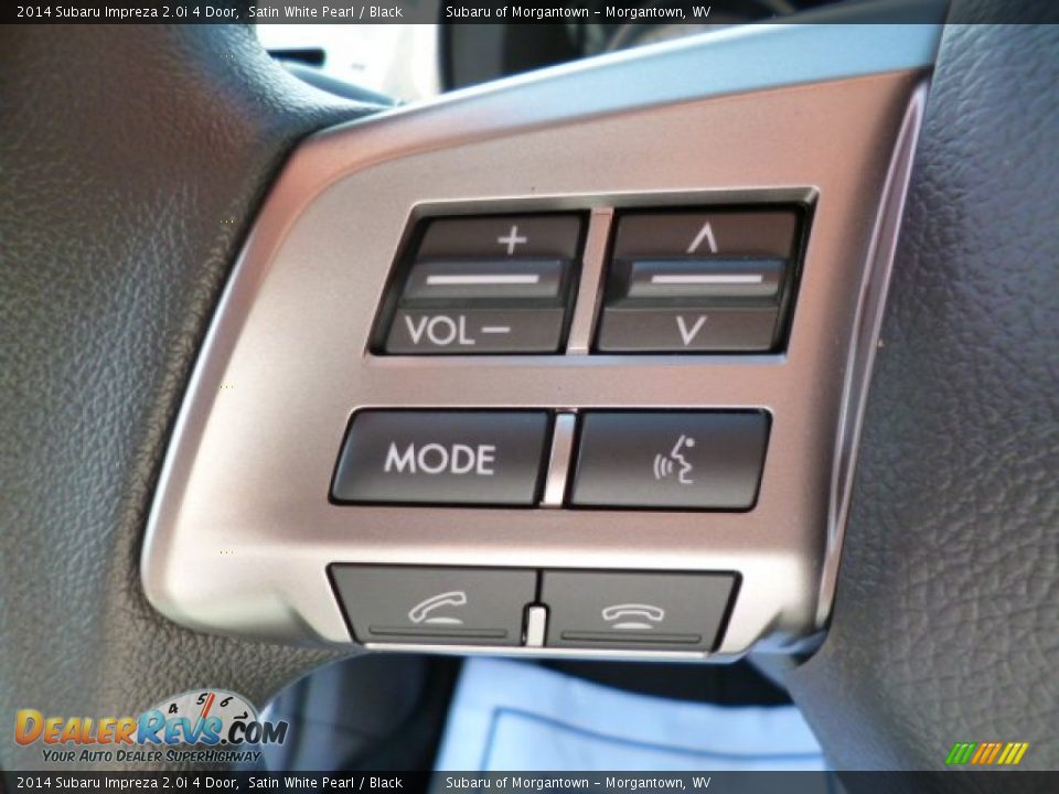 2014 Subaru Impreza 2.0i 4 Door Satin White Pearl / Black Photo #18