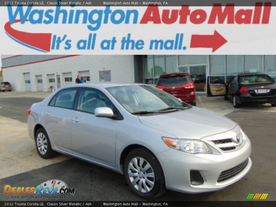 2012 Toyota Corolla LE Classic Silver Metallic / Ash Photo #1