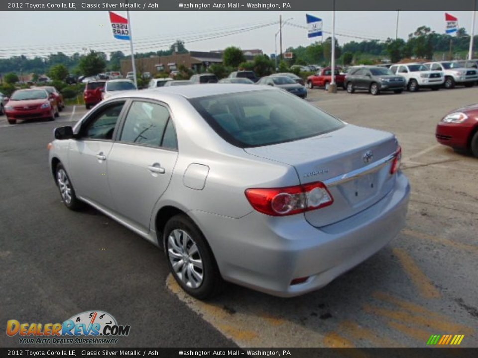 2012 Toyota Corolla LE Classic Silver Metallic / Ash Photo #6