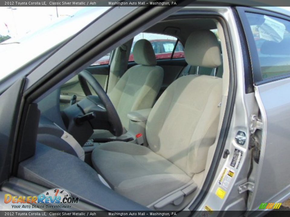 2012 Toyota Corolla LE Classic Silver Metallic / Ash Photo #10