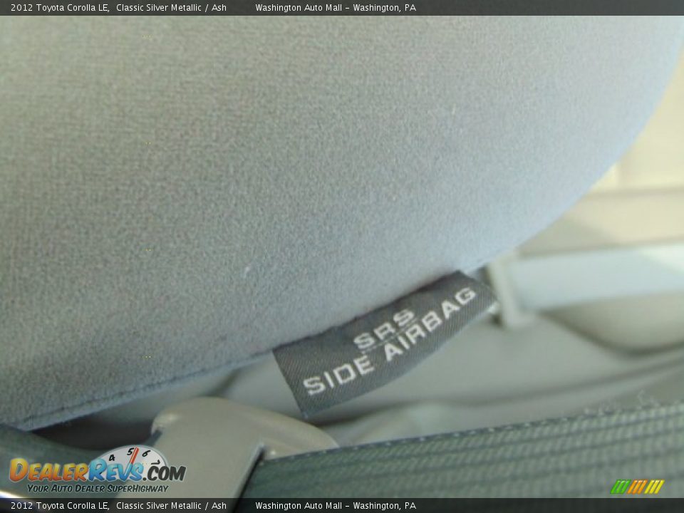 2012 Toyota Corolla LE Classic Silver Metallic / Ash Photo #11