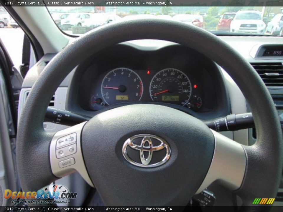 2012 Toyota Corolla LE Classic Silver Metallic / Ash Photo #15
