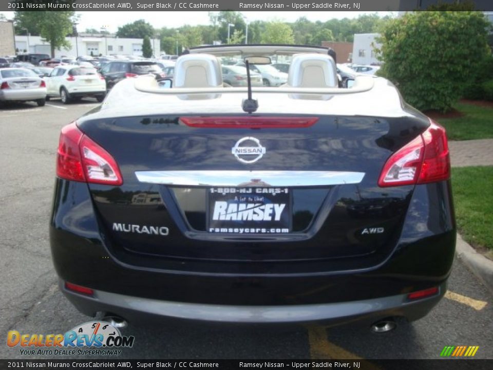 2011 Nissan Murano CrossCabriolet AWD Super Black / CC Cashmere Photo #6