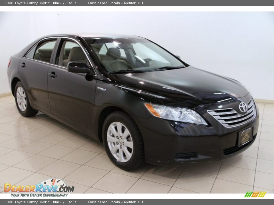 2008 Toyota Camry Hybrid Black / Bisque Photo #1