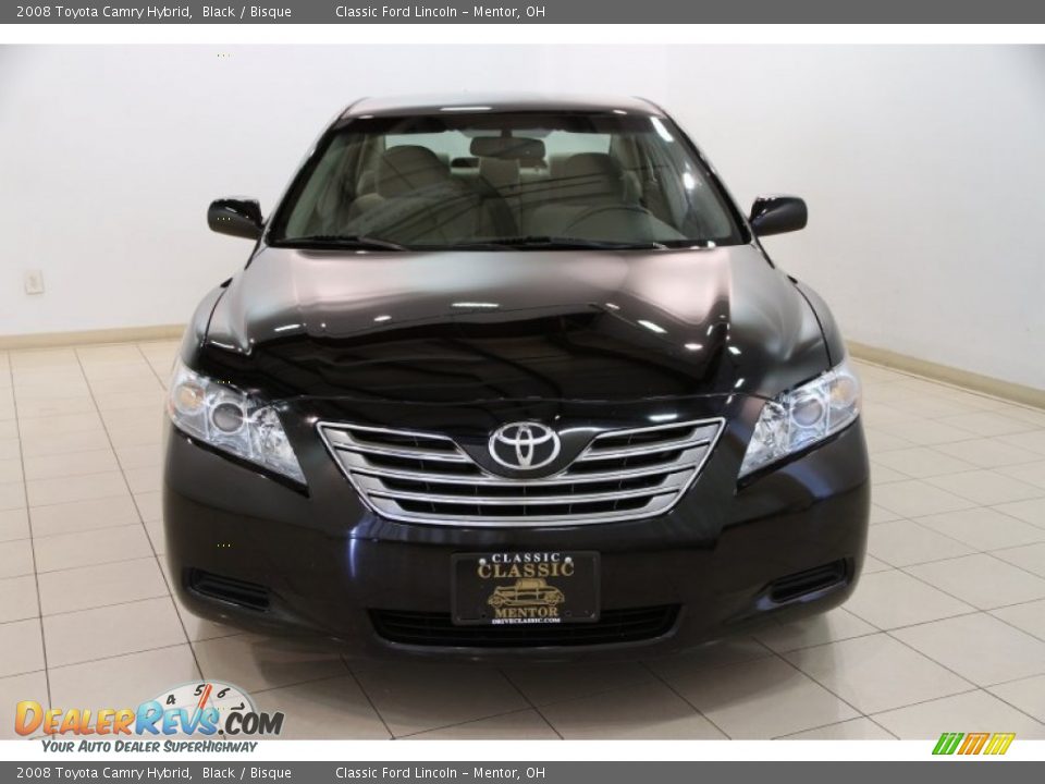 2008 Toyota Camry Hybrid Black / Bisque Photo #2