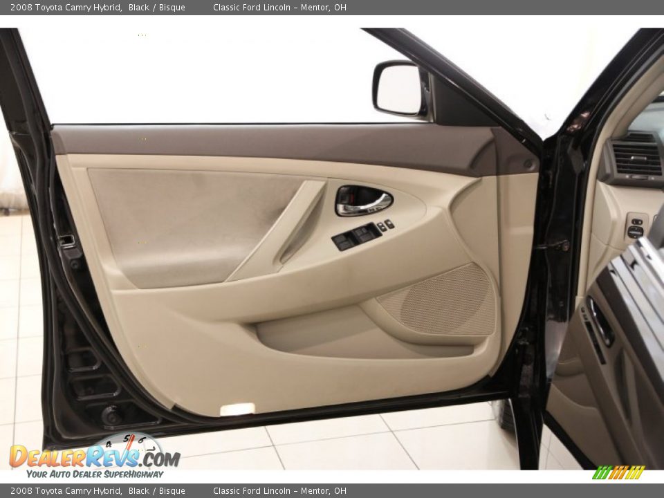 2008 Toyota Camry Hybrid Black / Bisque Photo #4