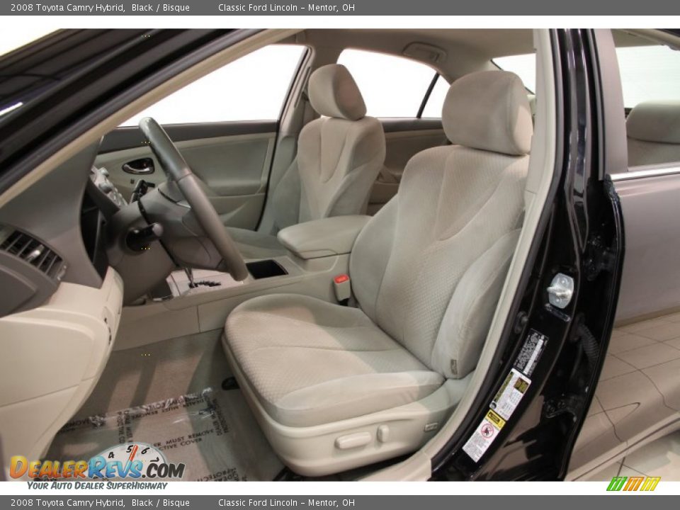 2008 Toyota Camry Hybrid Black / Bisque Photo #5