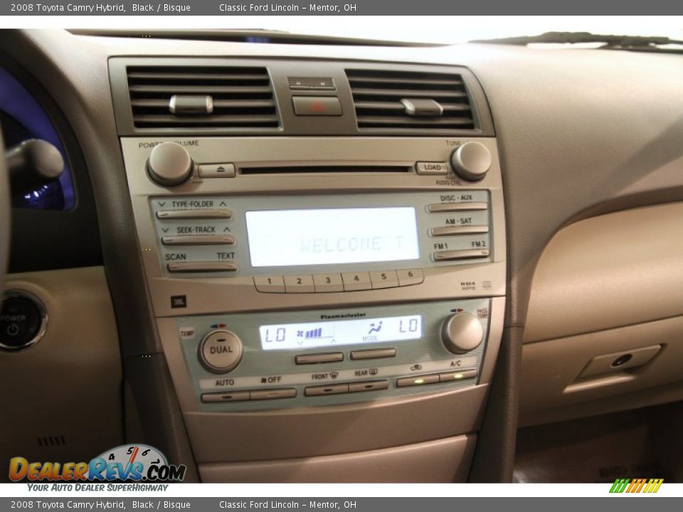 2008 Toyota Camry Hybrid Black / Bisque Photo #7