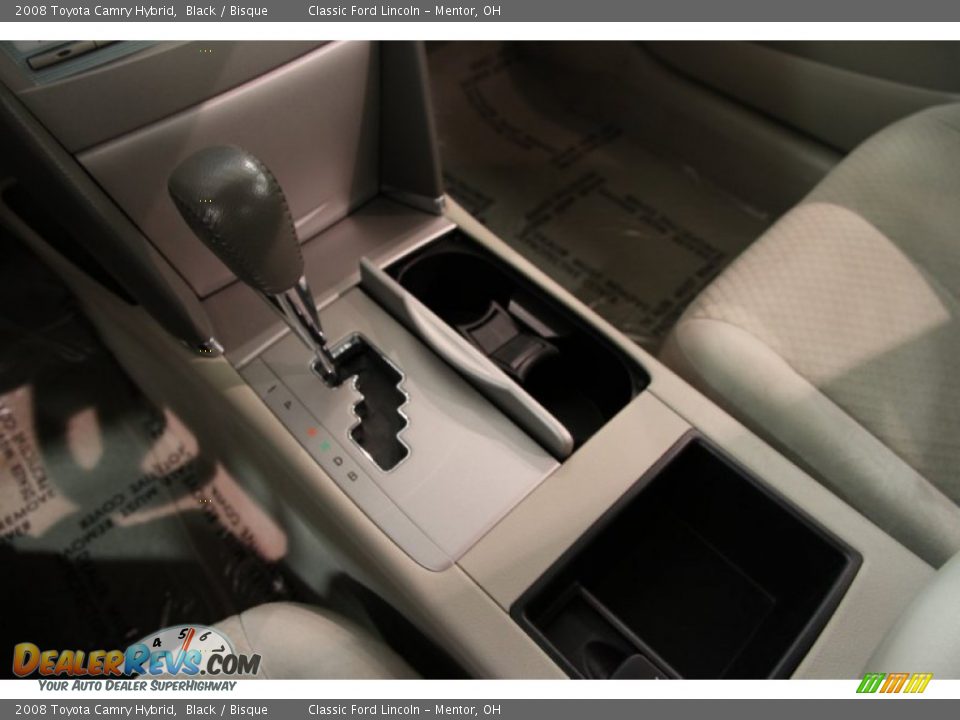 2008 Toyota Camry Hybrid Black / Bisque Photo #10