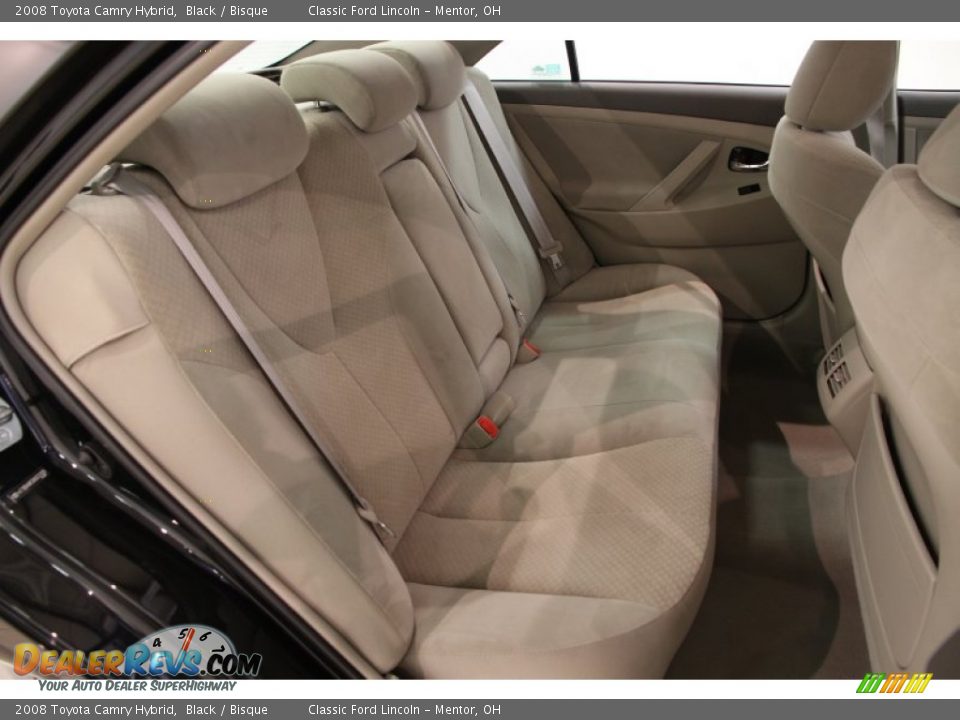 2008 Toyota Camry Hybrid Black / Bisque Photo #12