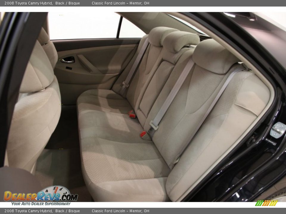 2008 Toyota Camry Hybrid Black / Bisque Photo #13
