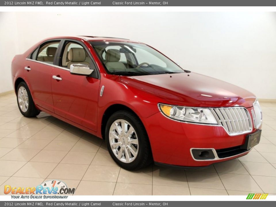 2012 Lincoln MKZ FWD Red Candy Metallic / Light Camel Photo #1