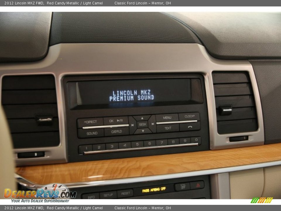 2012 Lincoln MKZ FWD Red Candy Metallic / Light Camel Photo #10