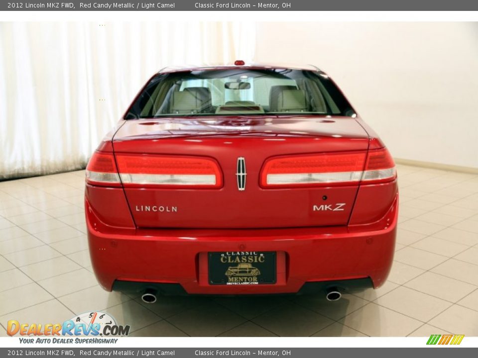 2012 Lincoln MKZ FWD Red Candy Metallic / Light Camel Photo #17