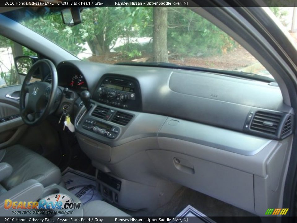 2010 Honda Odyssey EX-L Crystal Black Pearl / Gray Photo #19