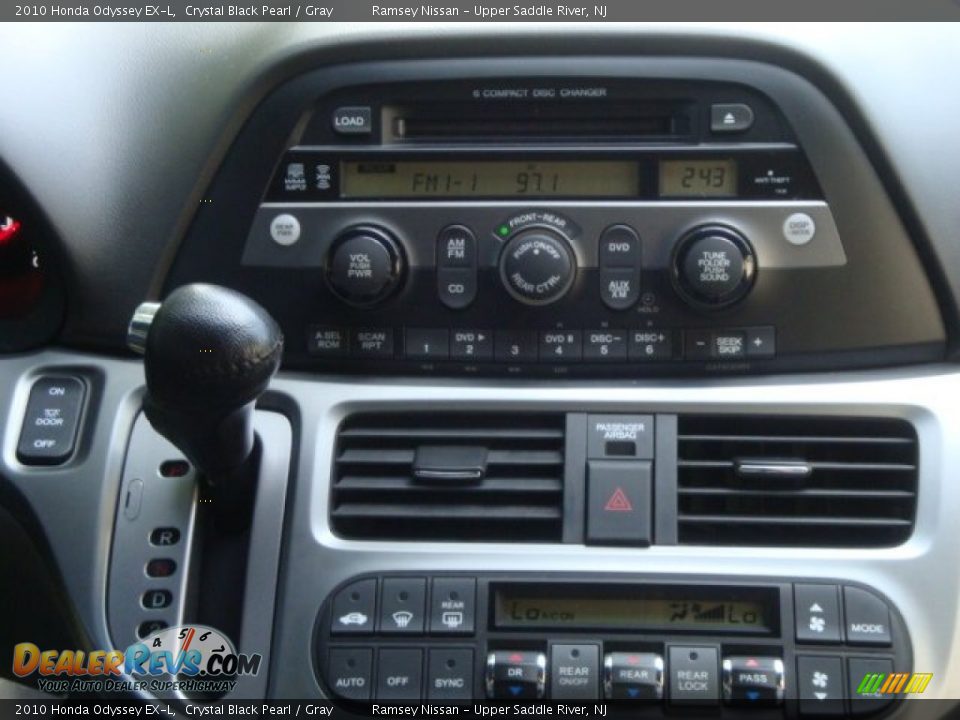 2010 Honda Odyssey EX-L Crystal Black Pearl / Gray Photo #23