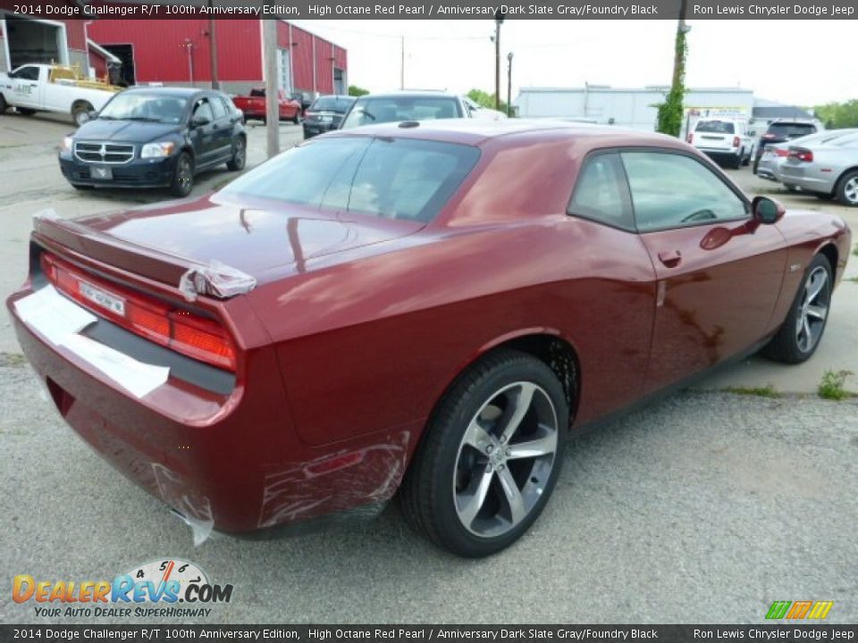 2014 Dodge Challenger R/T 100th Anniversary Edition High Octane Red Pearl / Anniversary Dark Slate Gray/Foundry Black Photo #5