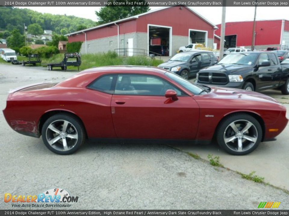 2014 Dodge Challenger R/T 100th Anniversary Edition High Octane Red Pearl / Anniversary Dark Slate Gray/Foundry Black Photo #6