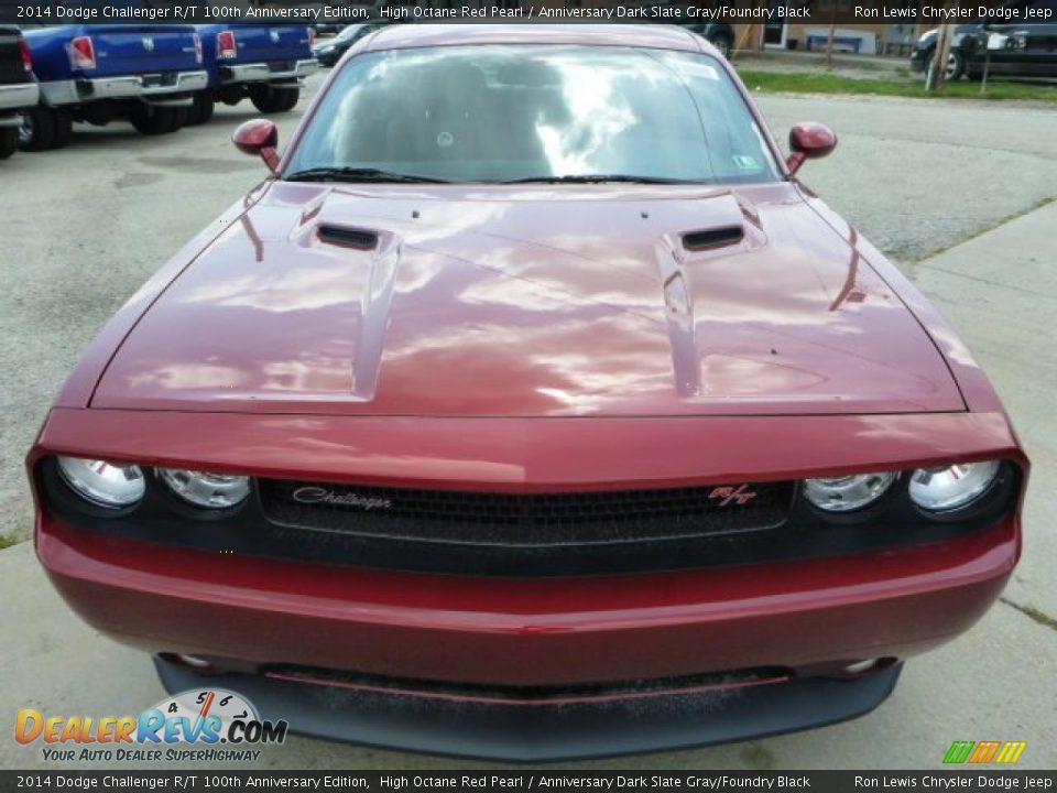 2014 Dodge Challenger R/T 100th Anniversary Edition High Octane Red Pearl / Anniversary Dark Slate Gray/Foundry Black Photo #8