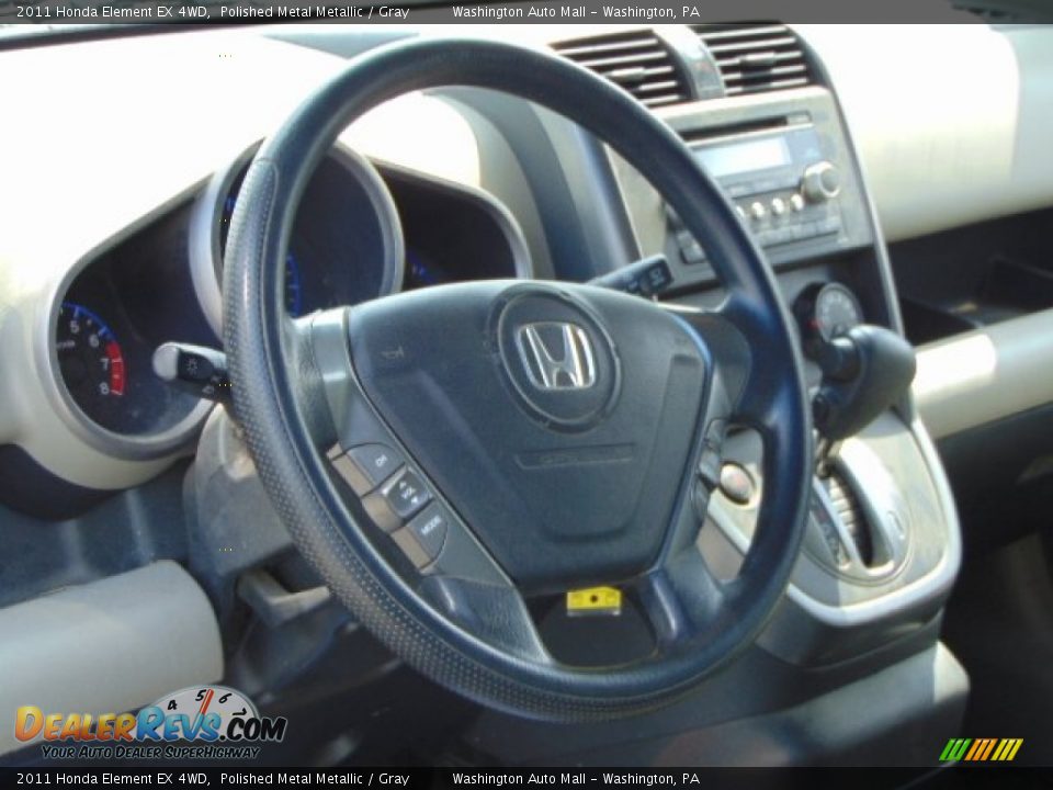 2011 Honda Element EX 4WD Polished Metal Metallic / Gray Photo #13