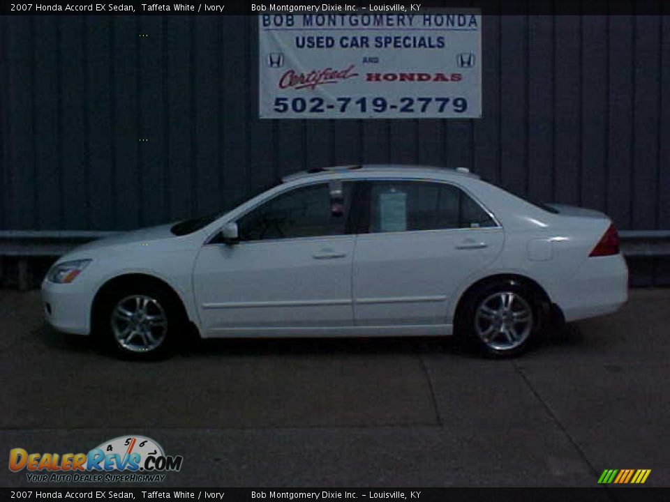 2007 Honda Accord EX Sedan Taffeta White / Ivory Photo #1
